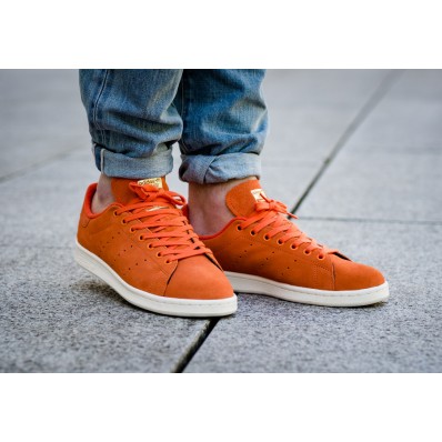 adidas stan smith orange homme