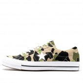Converse One Star Low 'Archive Print - Duck Camo' Candied Ginger/Piquant Green 165027C FR