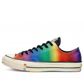 Converse Chuck 70 Low 'Pride Shimmering Rainbow' Noir/Aigrette/Multi 165714C FR
