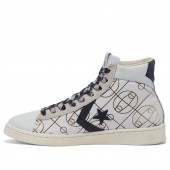 Converse Pro Leather High Top Chaussures Blanche/Doré 169116C FR