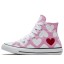 Converse Chuck Taylor All Star Hi 'Valentine' Rose/Blanche/Rouge 167347C FR